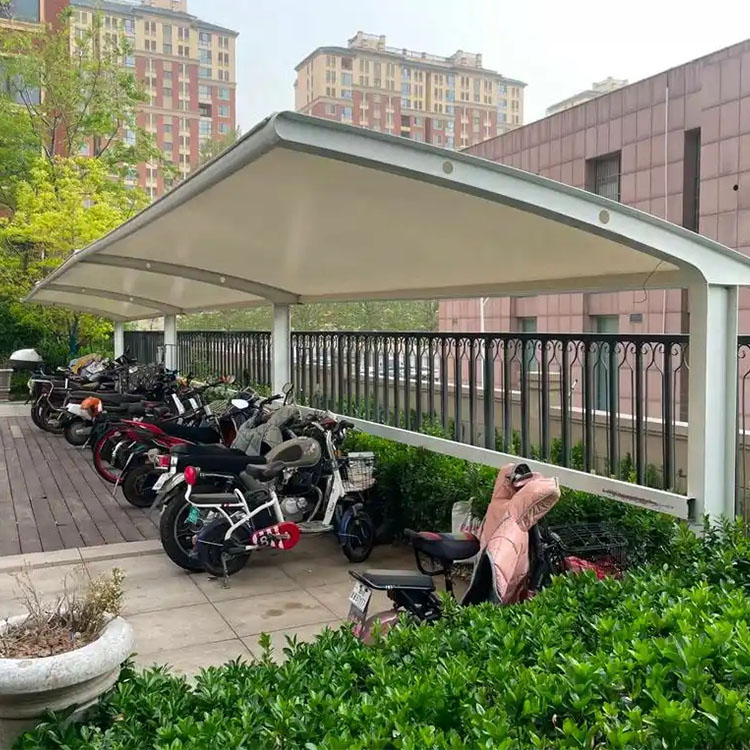 阜城县膜结构电动车棚